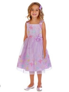 Jona Michelle Girl's Butterfly Party Dress